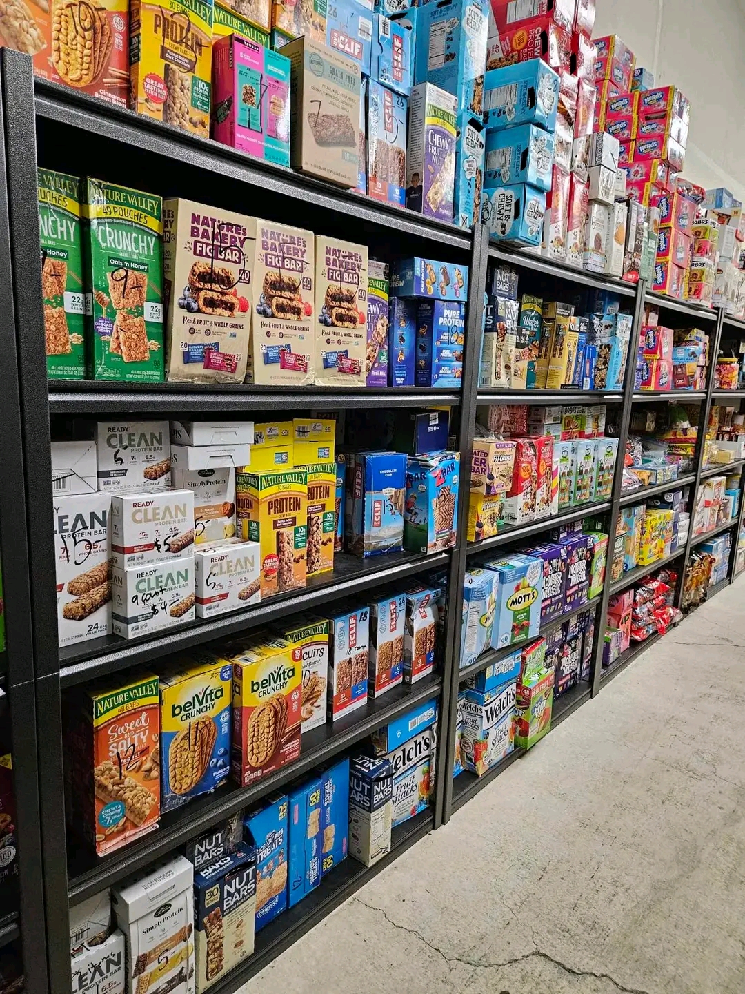 new stock of food, beverages and papers new stock of food, beverages and papers