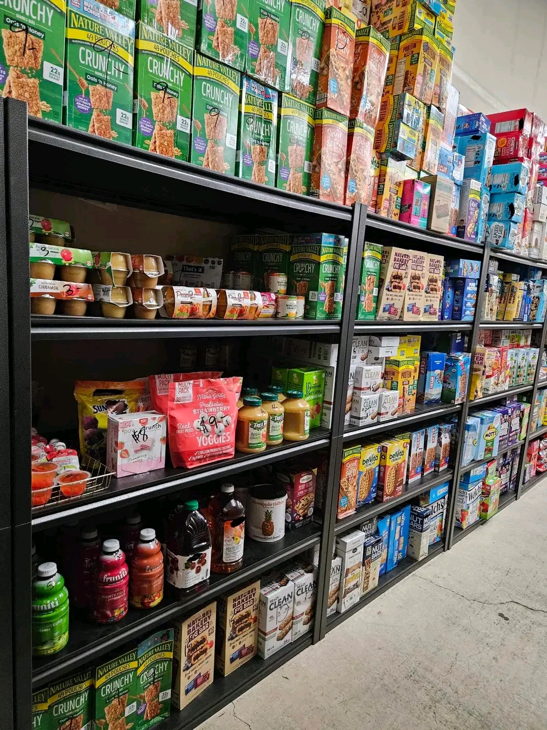 new stock of food, beverages and papers new stock of food, beverages and papers