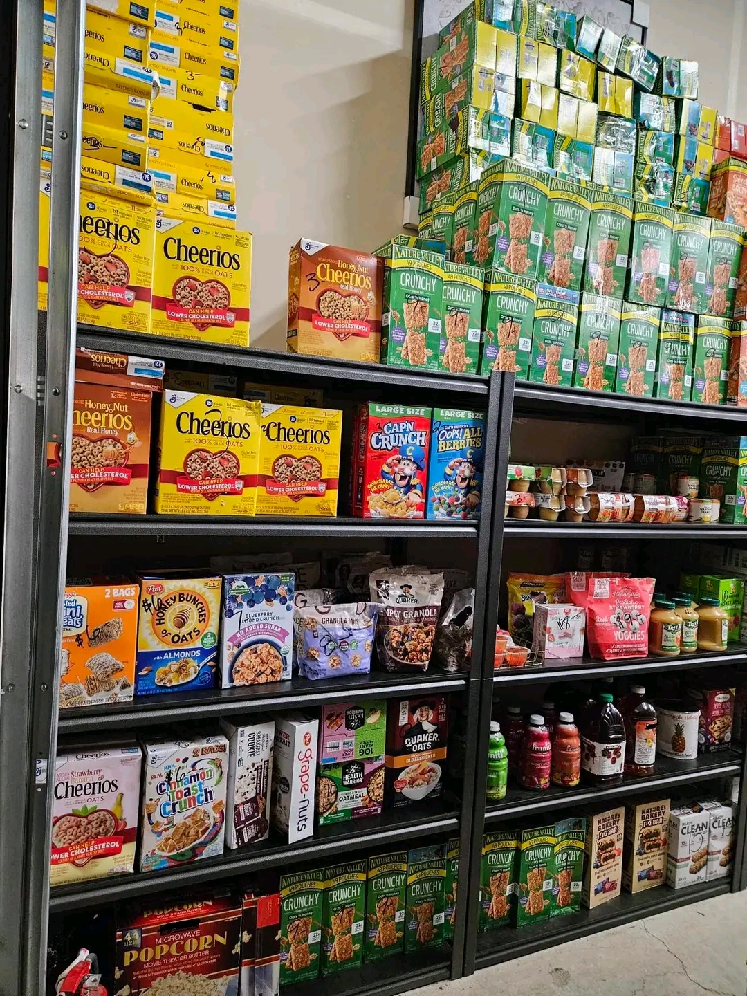 new stock of food, beverages and papers new stock of food, beverages and papers