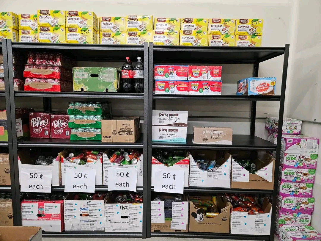 new stock of food, beverages and papers new stock of food, beverages and papers