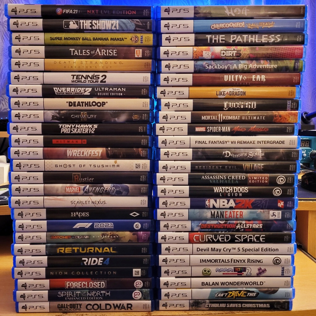 ps5, ps4, and ps3 game disc pallet ps5, ps4, and ps3 game disc pallet