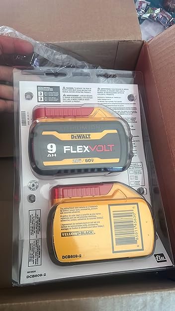 dewalt dcb609 (1) 20v/60v max flexvolt 9 ah lithium ion battery dewalt dcb609 (1) 20v/60v max flexvolt 9 ah lithium ion battery