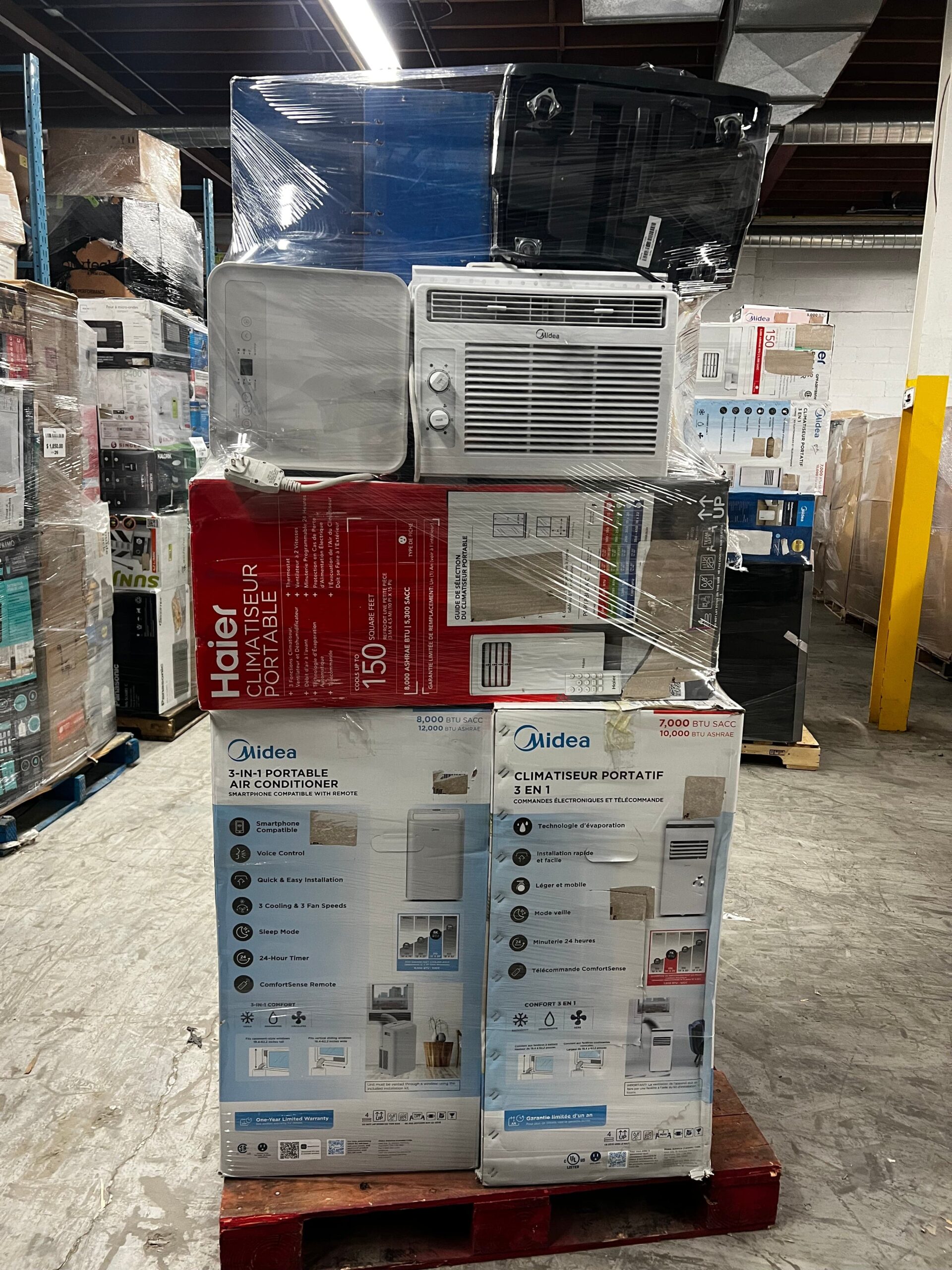 air conditioners pallet #5| liquidation pallet wholesale air conditioners pallet #5| liquidation pallet wholesale