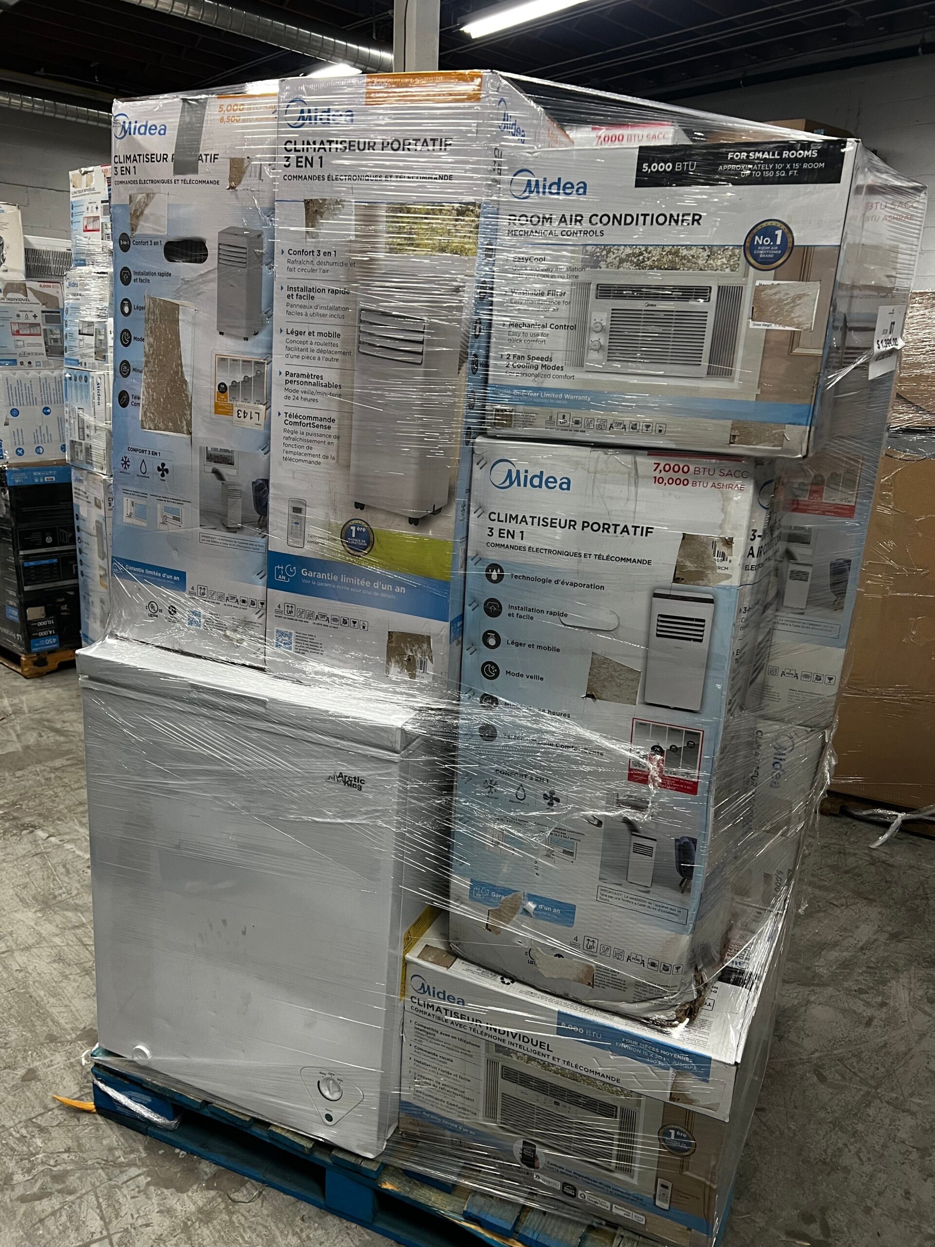 air conditioners pallet #7| liquidation pallet wholesale air conditioners pallet #7| liquidation pallet wholesale