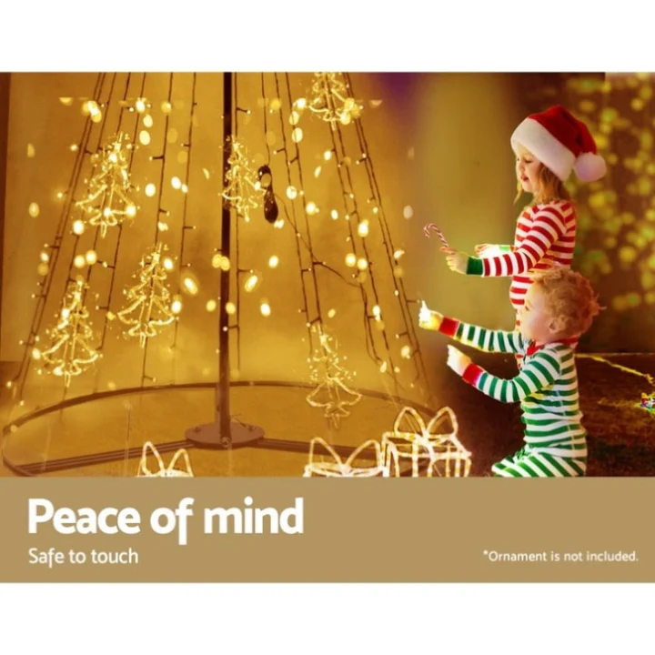 2.1m christmas tree led solar warm jingle jollys xmas fairy solar 7ft warm 2.1m christmas tree led solar warm jingle jollys xmas fairy solar 7ft warm